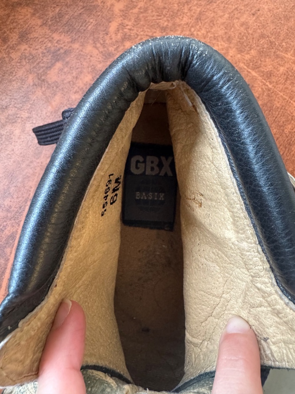 Vintage GBX Black Leather Ring Harness Combat Boots Y2K Grunge Size 6 - Picture 12 of 12